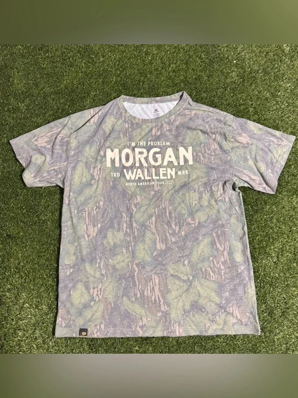 Morgan Wallen I’m The Problem Tour Camo Shirt Mossy Oak Official 2025 Concert - Picture 1 of 2